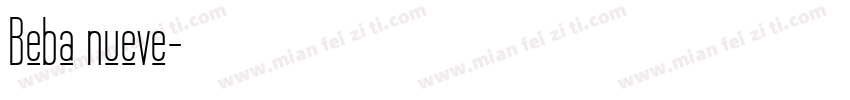 Beba nueve字体转换